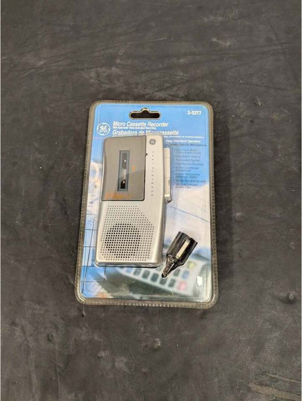 GE Micro Cassette Recorder 3-5377